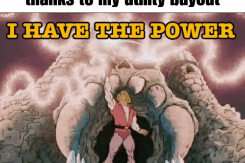 GIF – I have the power… thanks to my utility buyout GIF - I have the power... thanks to my utility buyout