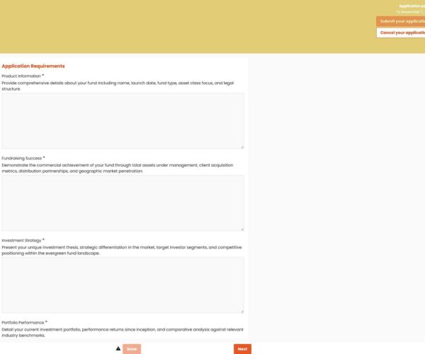 IPEM Wealth Awards - Complete the from