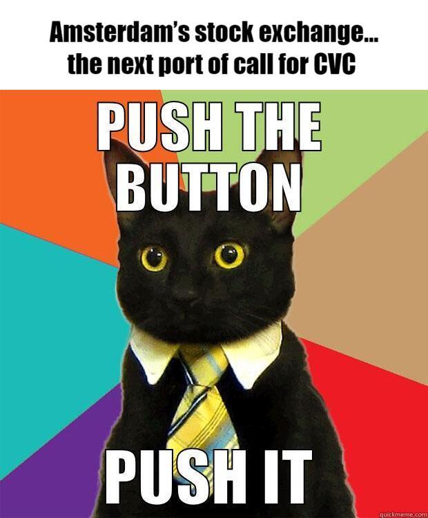 Meme – Amsterdam’s stock exchange…the next port of call for CVC Meme - Amsterdam’s stock exchange…the next port of call for CVC