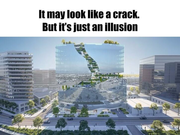 Meme – It may look like a crack. But it’s just an illusion Meme - It may look like a crack. But it’s just an illusion