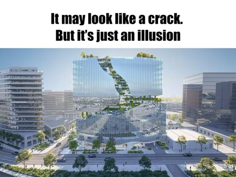 Meme - It may look like a crack. But it’s just an illusion