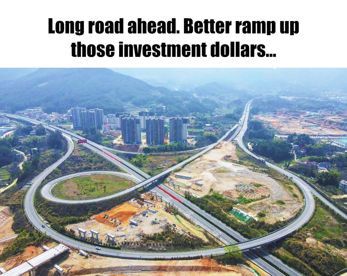 Meme - Long road ahead. Better ramp up those investment dollars… Meme - Long road ahead. Better ramp up those investment dollars…