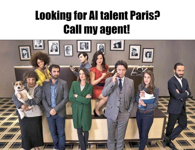 Meme - Looking for AI talent Paris Call my agent!