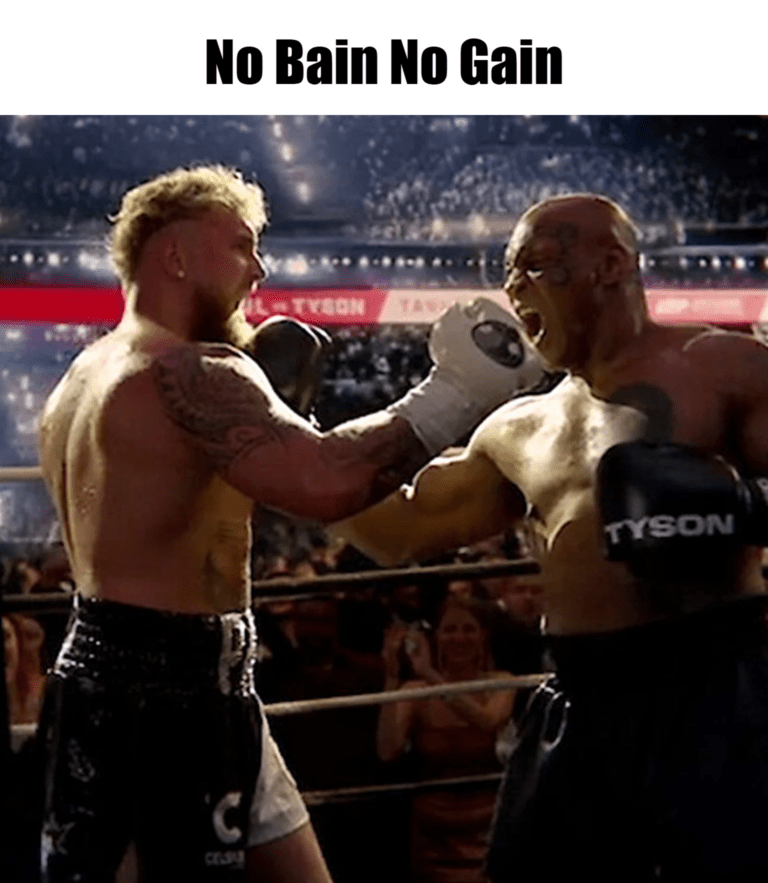 Meme - No Bain No Gain