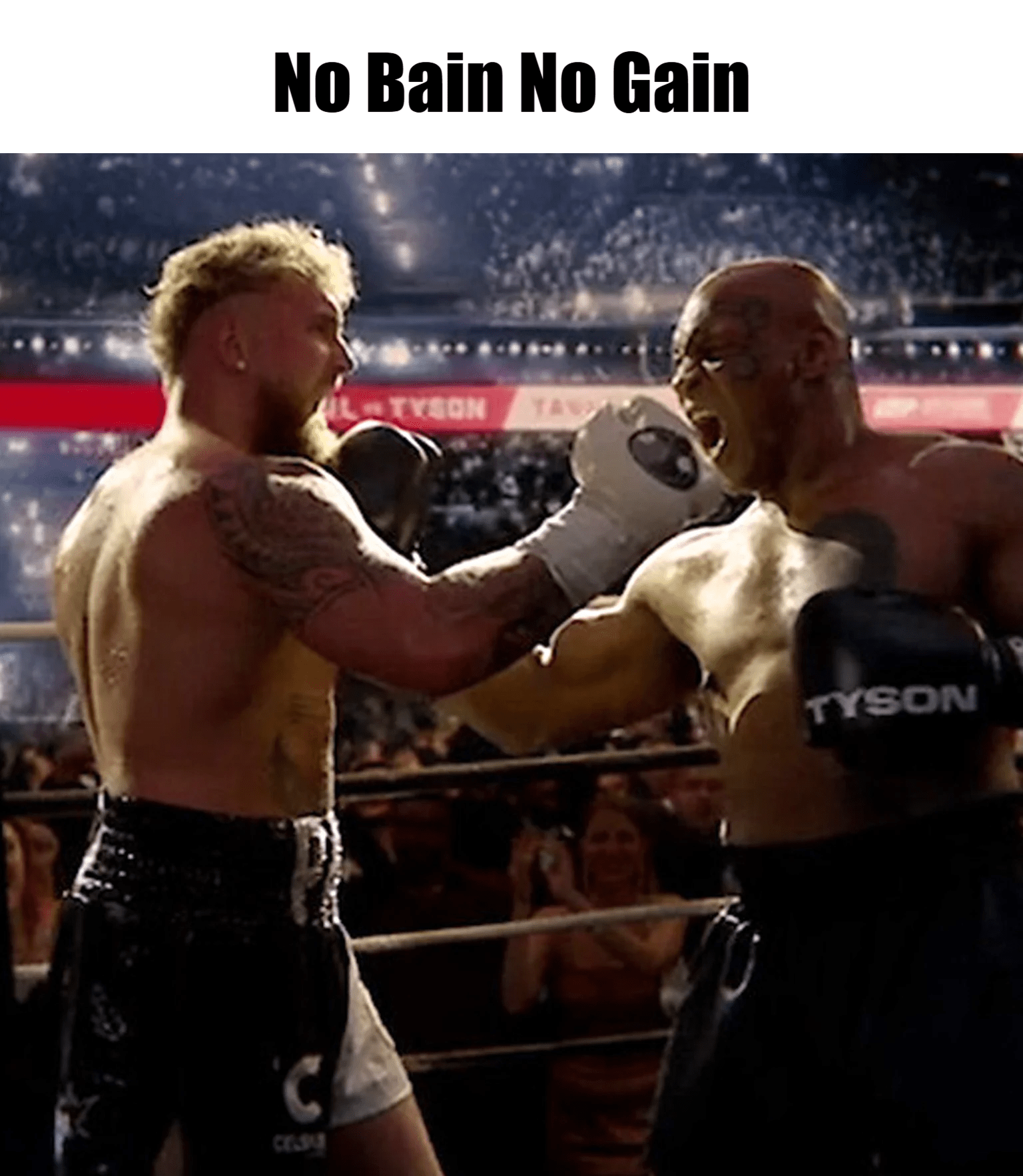 Meme - No Bain No Gain Meme - No Bain No Gain