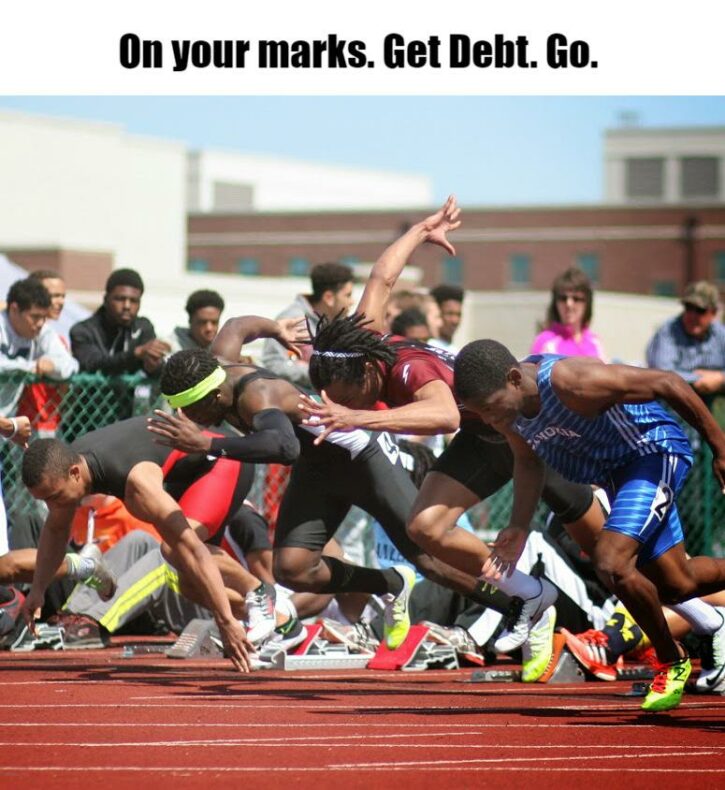 Meme – On your marks. Get Debt. Go Meme - On your marks. Get Debt. Go