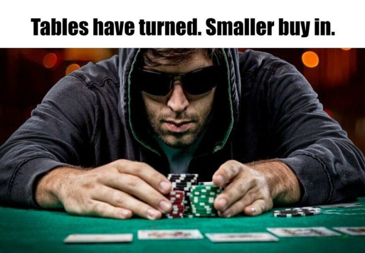 Meme – Tables have turned. Smaller buy in Meme - Tables have turned. Smaller buy in